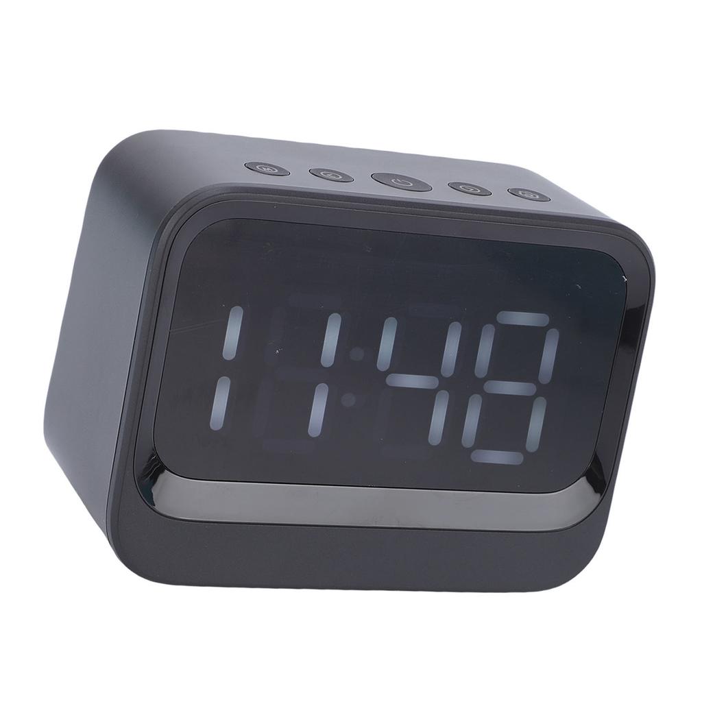 Ceas Digital cu Boxă Wireless Afișaj LED Ceas deșteptător Reîncărcabil cu Player Muzică MP3 pentru Persoanele care Dorm