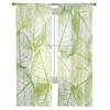 Blumenblätter Grün Tüll Sheer Fenster Vorhänge Für Wohnzimmer Die Schlafzimmer Moderne Chiffon Voile Organza Vorhänge Decor Vorhänge
