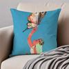 art LLisk Feng Cushion Cover Pillowcase Antidustmite Invisible Zipper Short Plush Sofa Cushion