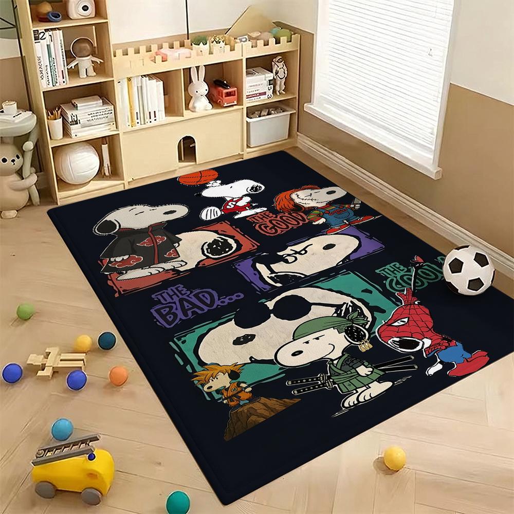 Snoopy Patriotic Parade Theme Rug Durable Stainresistant Easyclean Carpet For Kids Bedroom Play Area Home Party Decor Christmas Gift