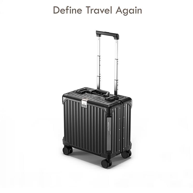 Легкий жесткий чемодан DTA на 4 колесах с алюминиевой рамой 18 inch Carry-on