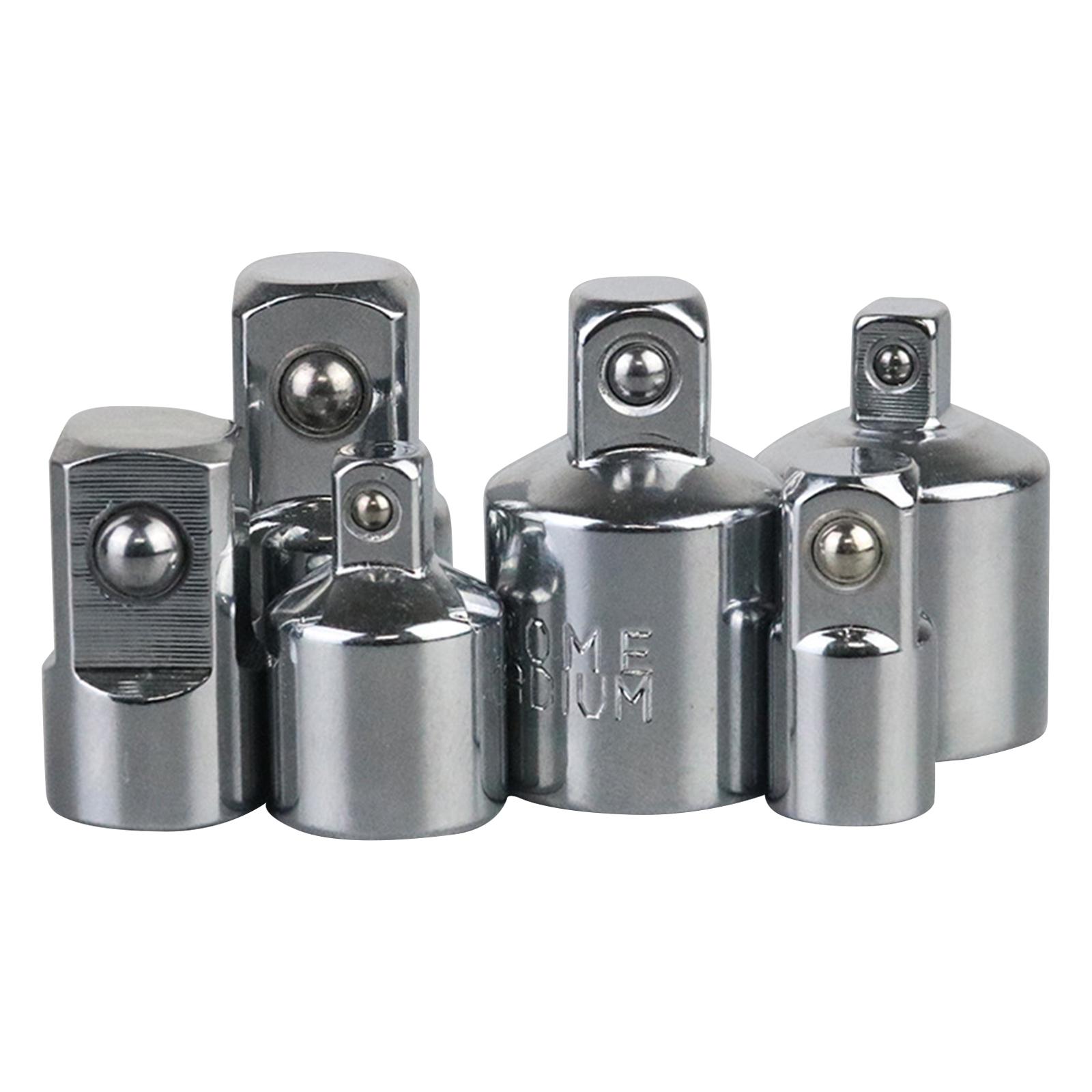 

6Pcs Socket Adapter Set 1/4inch to 3/8inch 3/8inch to 1/4inch 3/8inch to 1/2inch 1/2inch to 3/8inch 1/2inch to 1/4inch