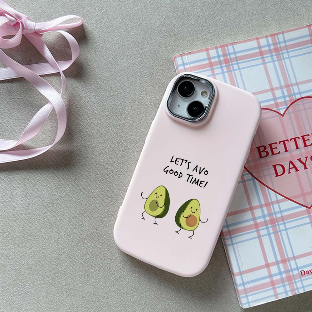 Pro iPhone 13 14 15 Pro Max Samsung Galaxy A14 A15 A24 Xiaomi 13T Redmi 12C měkké baculaté pouzdro na telefon NY7 Delicious Avocado TPU silikonový kryt