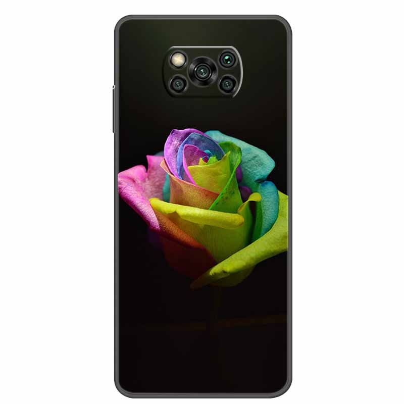 Case For POCO X3 Pro Soft Silicone TPU Black Bumper Cover For Xiaomi Poco X3 NFC Phone Back Cases PocoX3 X 3 X3Pro Cat Cartoon