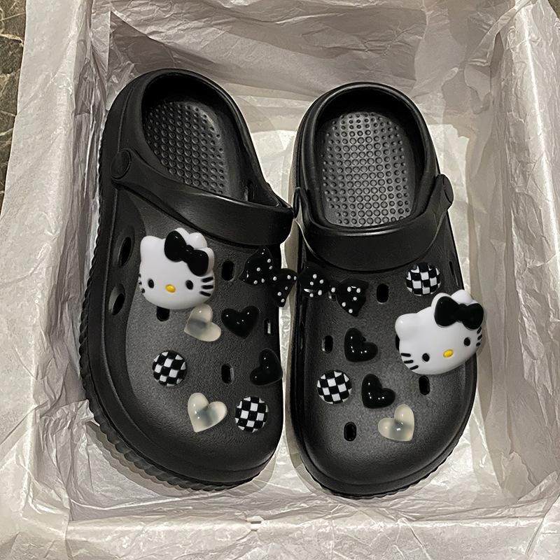 Slippers new summer outer wear thick-soled soft-soled heightening Mori flat-bottomed slippers