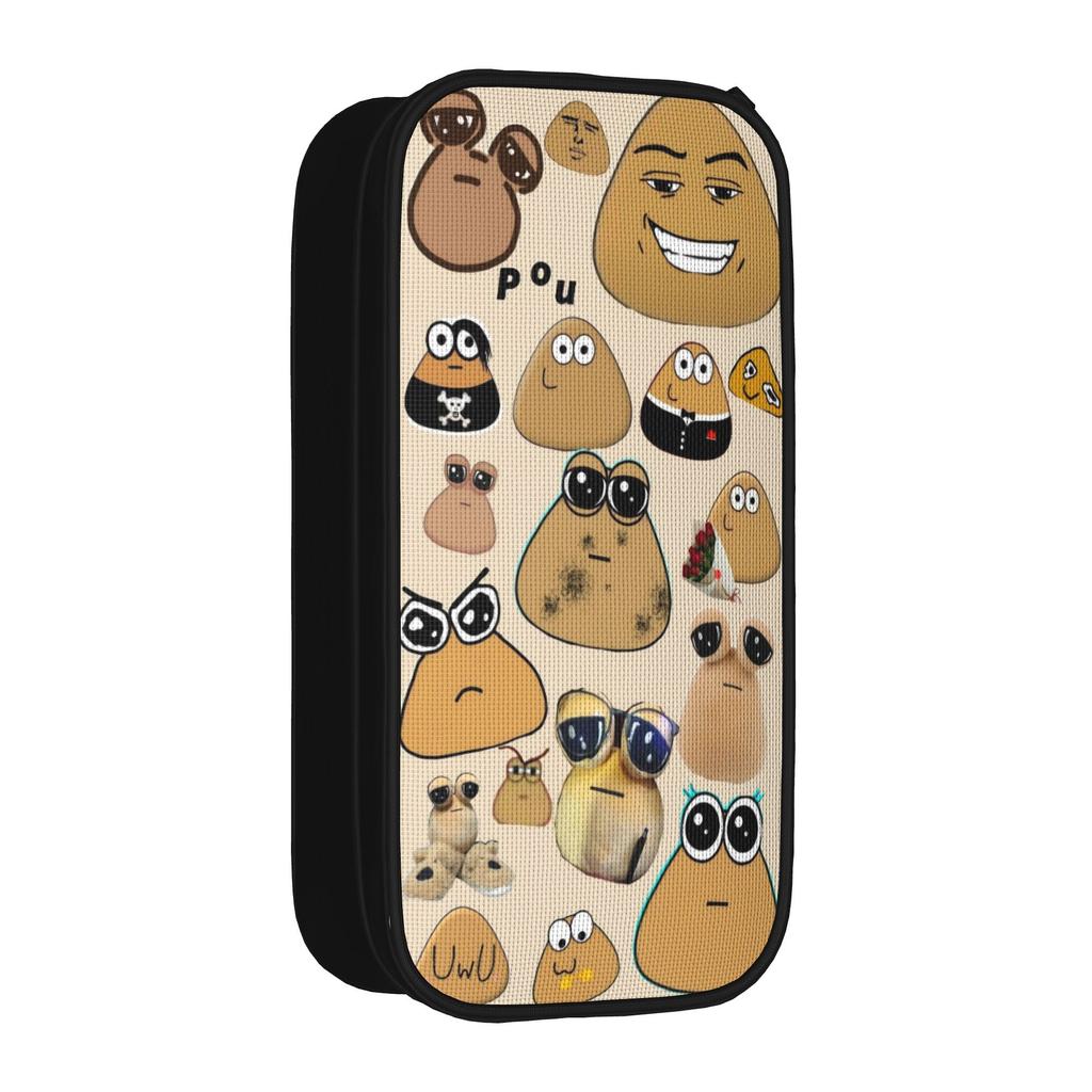 My Pet Alien Pou Pencil Cases Fun Virtual Pet Pen Bag Student Big Capacity Students School Gift Pencil Pouch