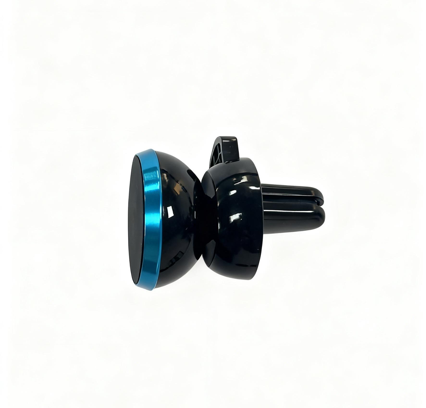 

Магнитный держатель телефона на решетку воздуховода автомобиля на 360° - универсальное многофункциональное крепление-клипса alloy six magnets синий