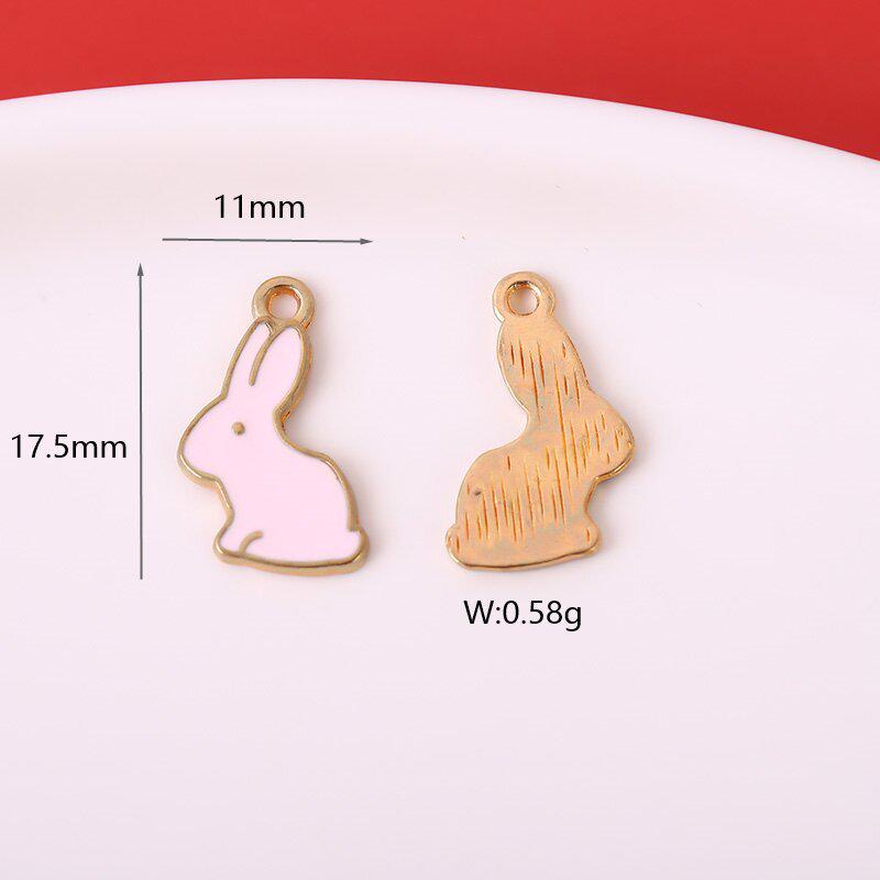 DIY Daisy Easter Egg Rabbit Carrot Butterfly Alloy Drip Oil Accessories