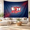 Sydney Roosters Wall Tapestry, Soft Fabric Wall Hanging, Decorative Backdrop For Bedroom Home Wall Art
