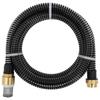 Vidaxl Suction Hose with Brass Connectors, Black, 1.1" 10 M, Pvc