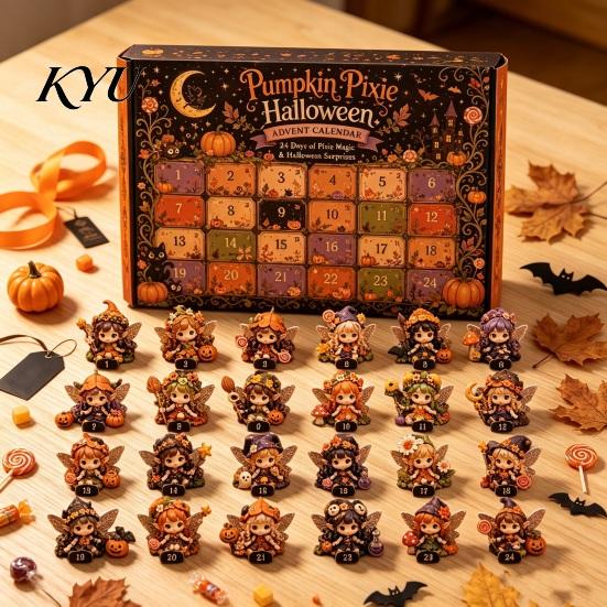 Advent Calendar for Kids Halloween 2026, 24 Day Countdown with Mini Figurines, Holiday Home Decor Collectible Fairy Toy Set Adults, Party Favors