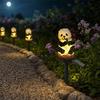Solar Animal Stake Light, Resin Owl Panda Frog Garden Lights, Waterproof Outdoor Landscape Lamp, Fairy Yard Lawn Pathway Patio Decor