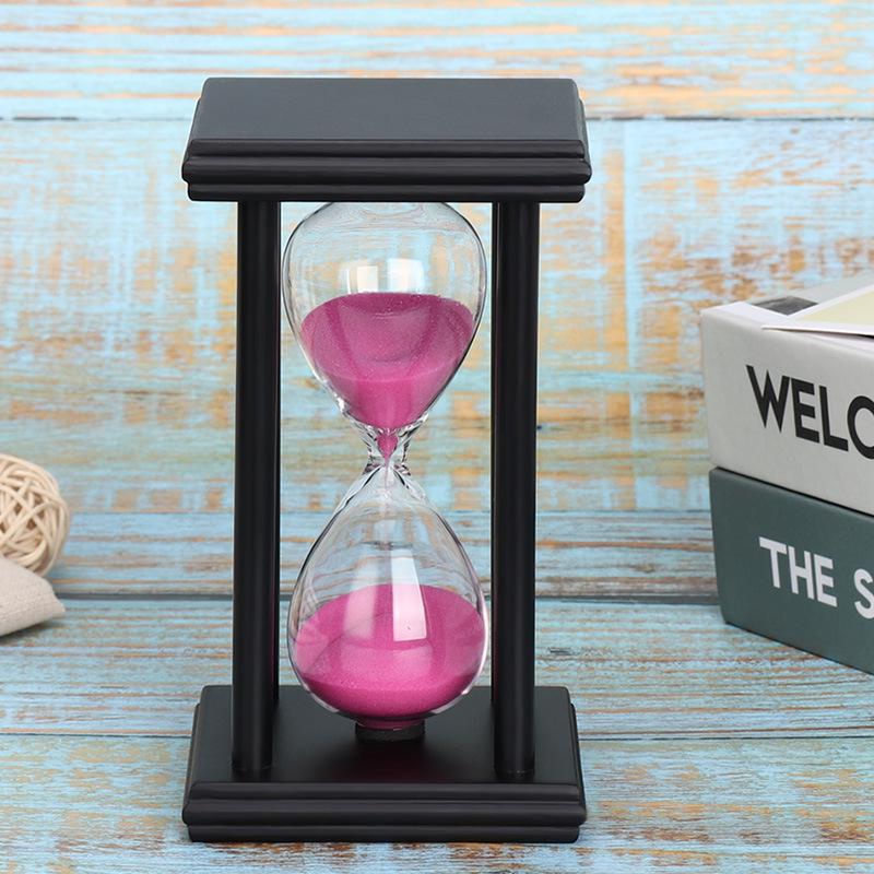 Clessidra in Legno Multicolore: Timer da 5/15/30 Minuti per Lavarsi i Denti dei Bambini e Decorazioni Creative