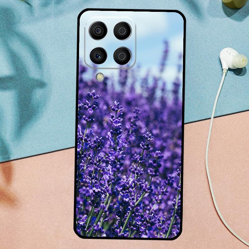 Purple Flowers Lavender For Samsung Galaxy M21 M31 M11 M13 M33 M53 M16 M06 M12 M14 M15 M35 M55 M34 M54 M32 M52 Case