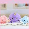 Octopus Plush Toy With Soft Short Plush And Pp Cotton Filling For Kids Gift