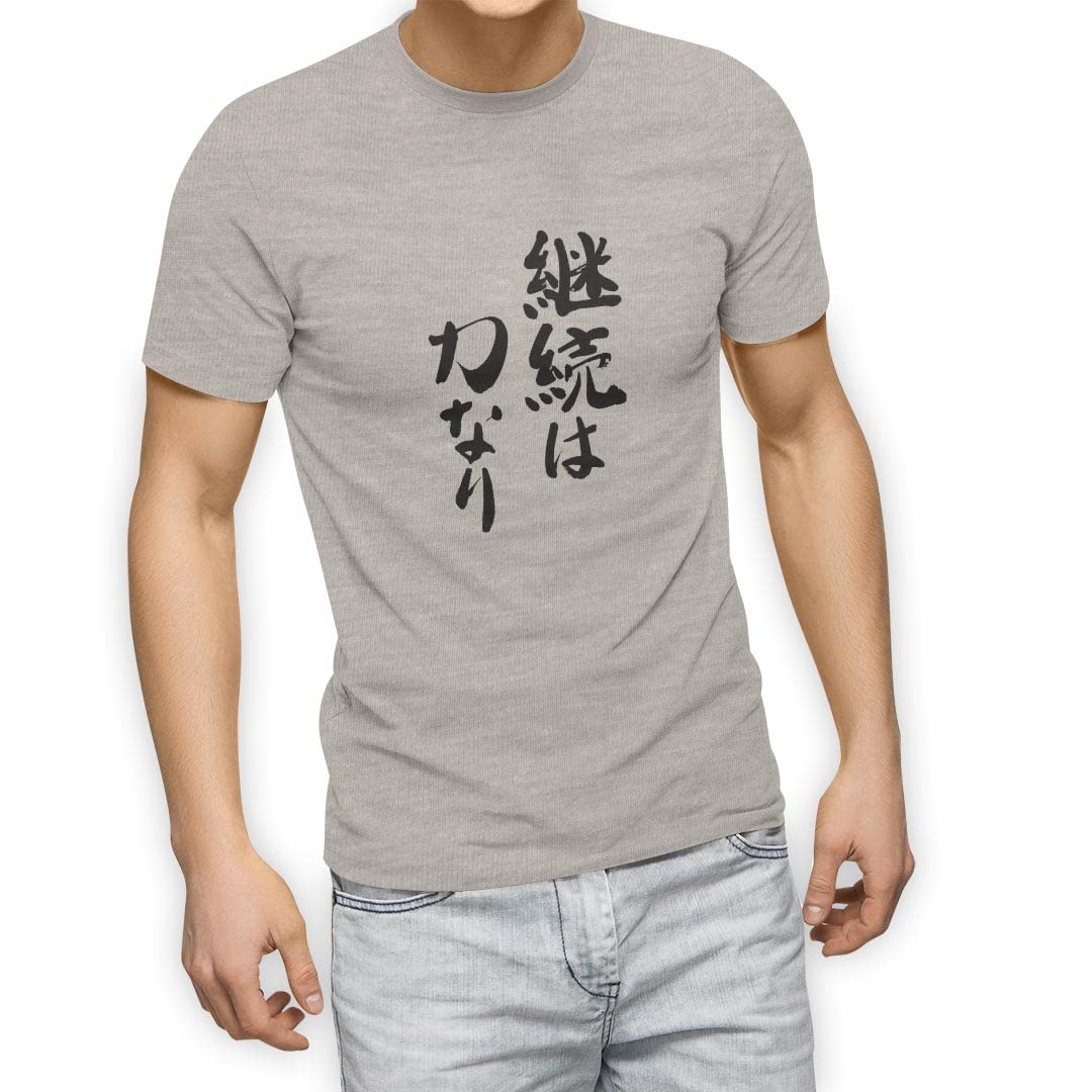 

для 3XL crew white Kanji [igsticker] Футболка мужская, размер, напечатанная, стильная, ворот, серая, футболка, 001663, Японский/японский узор, японский, серый
