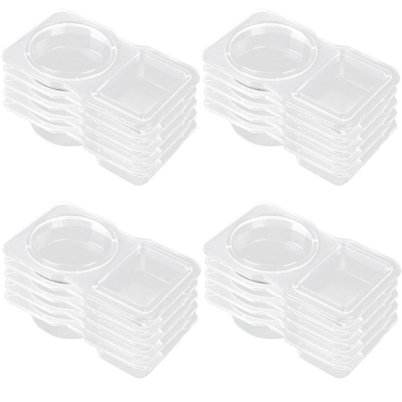 

Контейнер з двома відділеннями для соусів та діпів. Зручний для подорожей. Герметичний бокс для зберігання приправ. Тримачі для снеків, що не протікають.