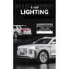 1/24 Hong Qi E-HS9 Pure Electric Large SUV Classic Alloy Car Model Diecasts Toy with Sound and Light Vehicles Decoration Toy Boy