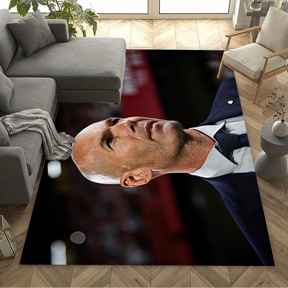 Dynamic Soccer Artwork Carpet Design for Study room Outdoor Game Room Kitchen Anti-slip Rug Anime Office Decor Best for Christmas