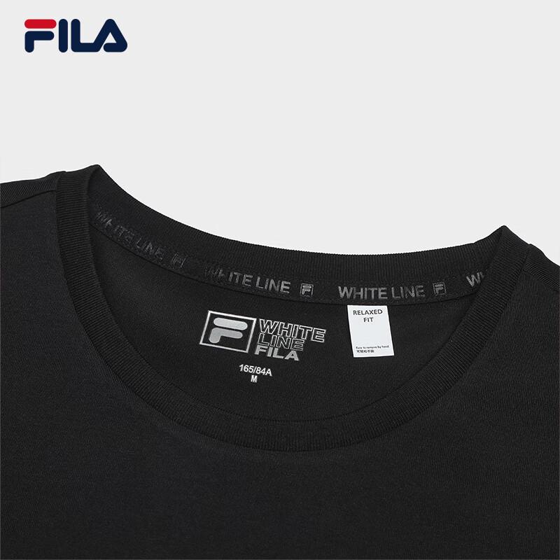 FILA Women's Casual Knitted Short Sleeve Round Neck T-Shirt