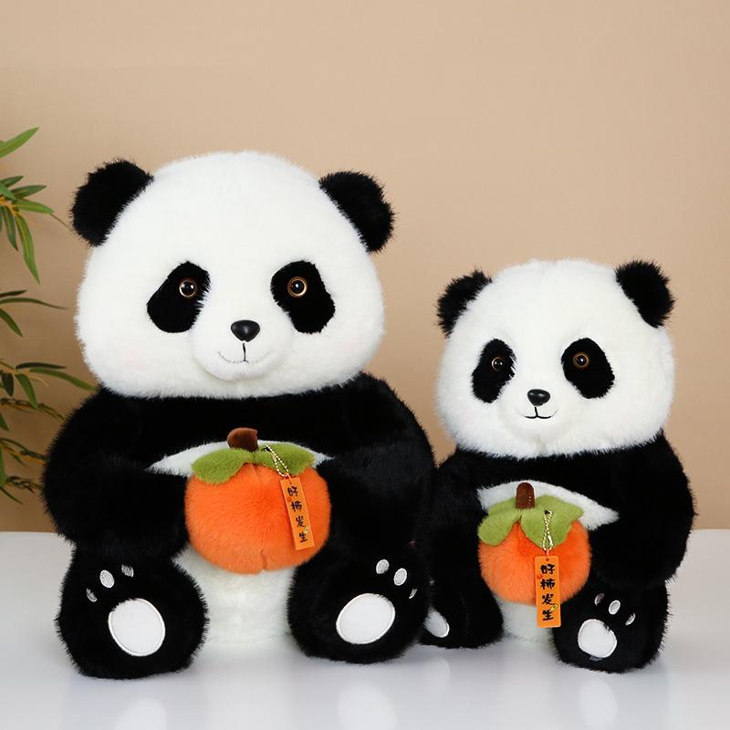Creative Good Persimmon Occurrence Panda Plush Toy Giant Panda Doll Sichuan Chengdu Tourism Souvenir Children's Gift