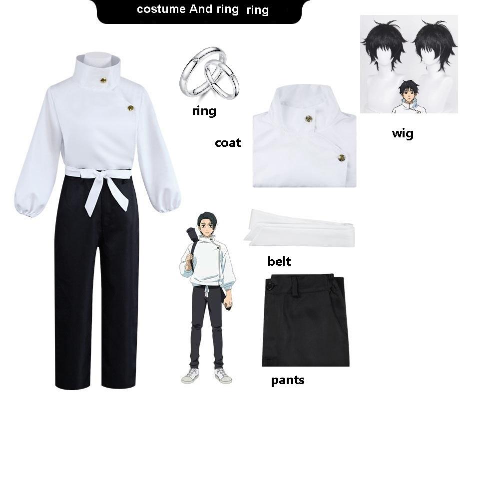Anime Jujutsu Kaisen Yuta Okkotsu Costume de Cosplay Ensemble de Costume pour Homme