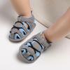 2026 LY New Fashion Flannel Upper Print Cotton Fabric Outdoor Prewalk Unisex Crib Baby Sandals Slippers EVA Midsole Breathable