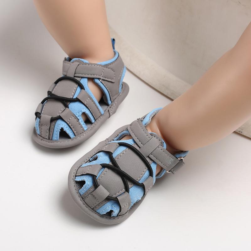 2026 LY New Fashion Flannel Upper Print Cotton Fabric Outdoor Prewalk Unisex Crib Baby Sandals Slippers EVA Midsole Breathable