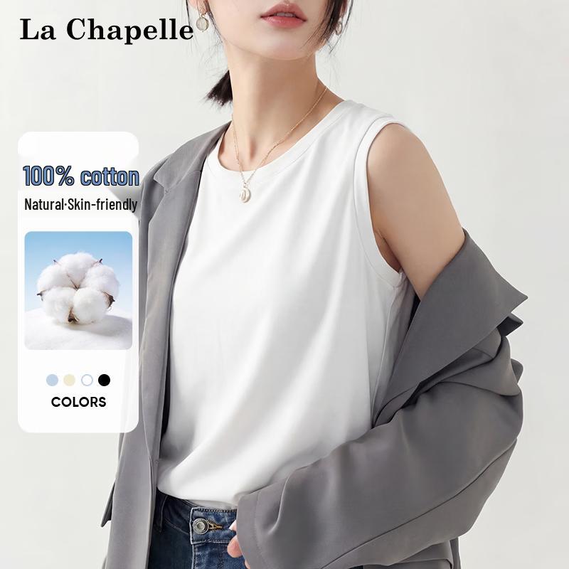 La Chapelle Women s Pure Cotton Loose Fit Vest Top 3XL