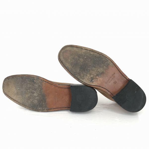 Samuel Windsor Handgefertigte Goodyear Welt Semi Brogue Schuhe mit Lochkappe Größe 9.5 28.0cm Kamel(GEBRAUCHT)