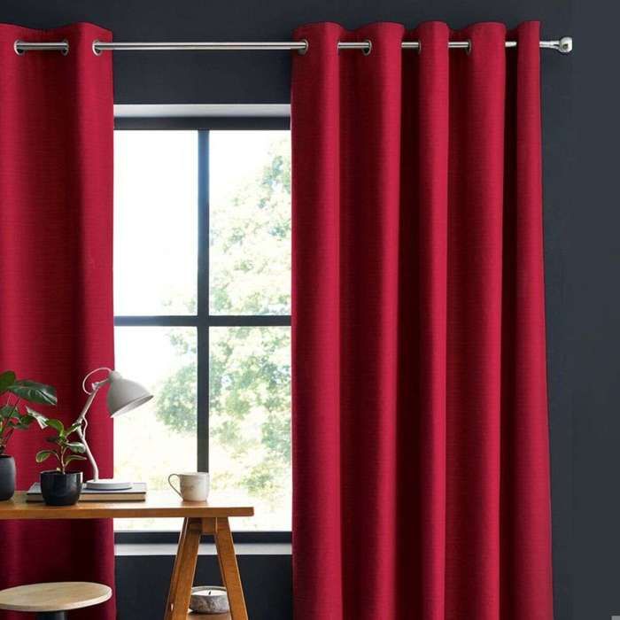 Red Cotton Curtain 150x250