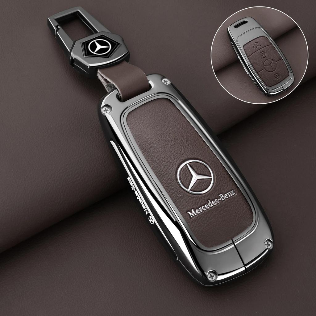 YHB3  Zinc Alloy Car Key Case Cover Shell Protection For Mercedes Benz A C E S G Class GLC CLE CLA W177 W205 W213 X167 AMG Accessories