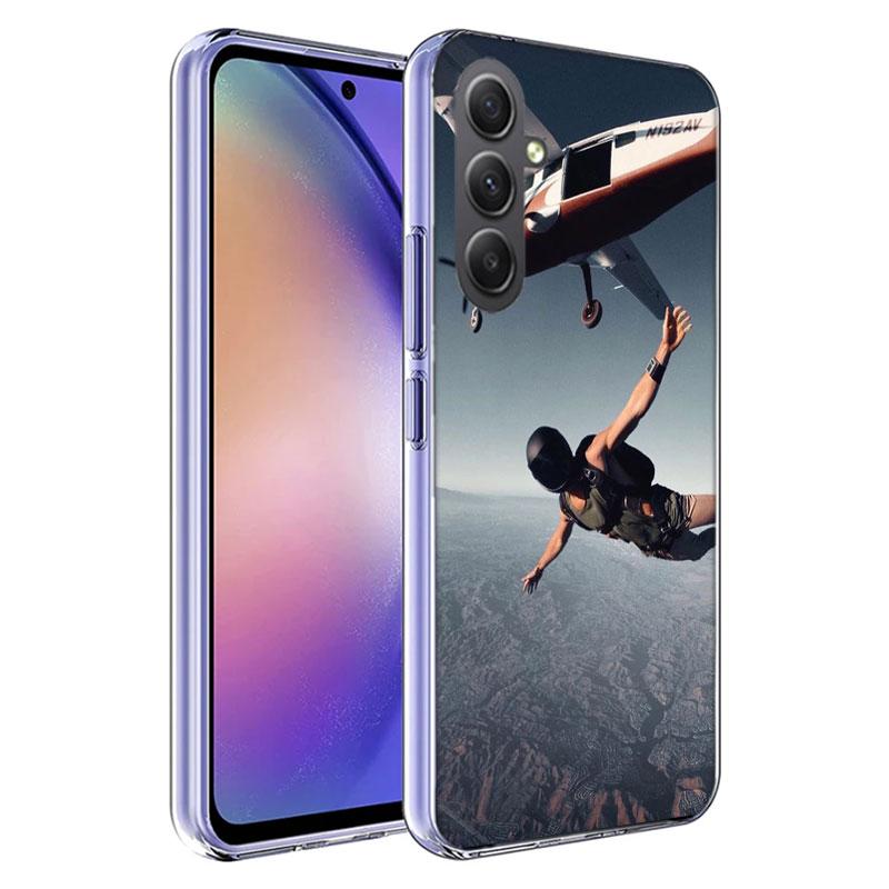 Extreme Adventure Parachuting Phone Case for Samsung A17 A37 A57 A07 A16 A26 A36 A56 A06 A02S A12 A22 A32 A52S A04S A14 A24 A34