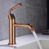 Rose Gold Bathroom Faucet Basin Faucets Hot & Cold Brass Bathroom Sink Faucet Deck Mounted Lavotory Faucet Mixer Water Tap