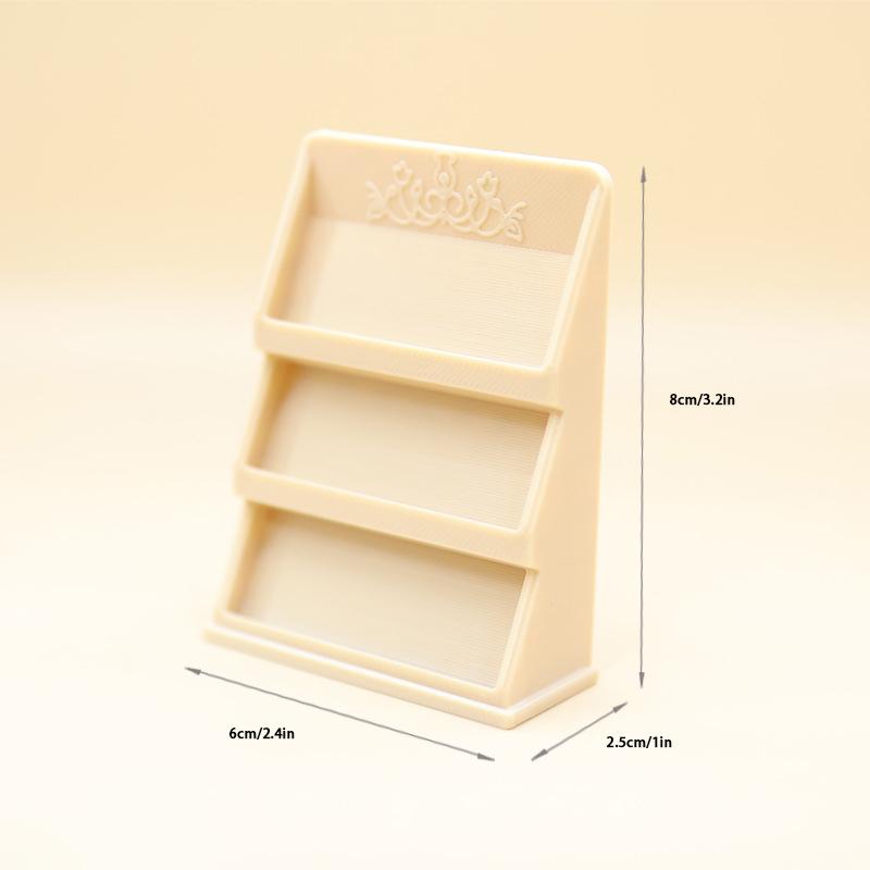 1/12 Dollhouse Mini Book Shelves Display Rack Model Dollhouse Study Furniture Decoration Doll House Micro Scene Ornament