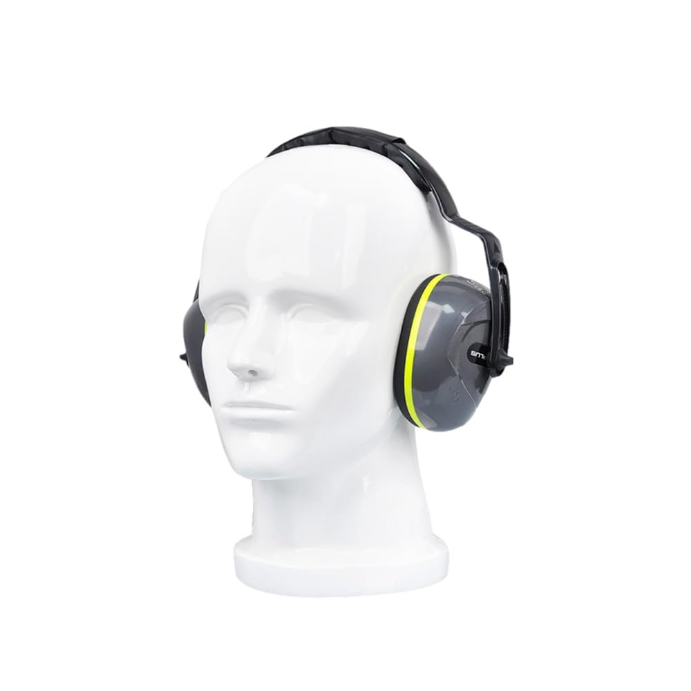 Delta Plus INTERLAGOS LIGHT Headband Model with Simple Sound Reduction Lightweight Gray Earmuffs, Entry-Level Design, Rating 26dB, (Approx. 200g),