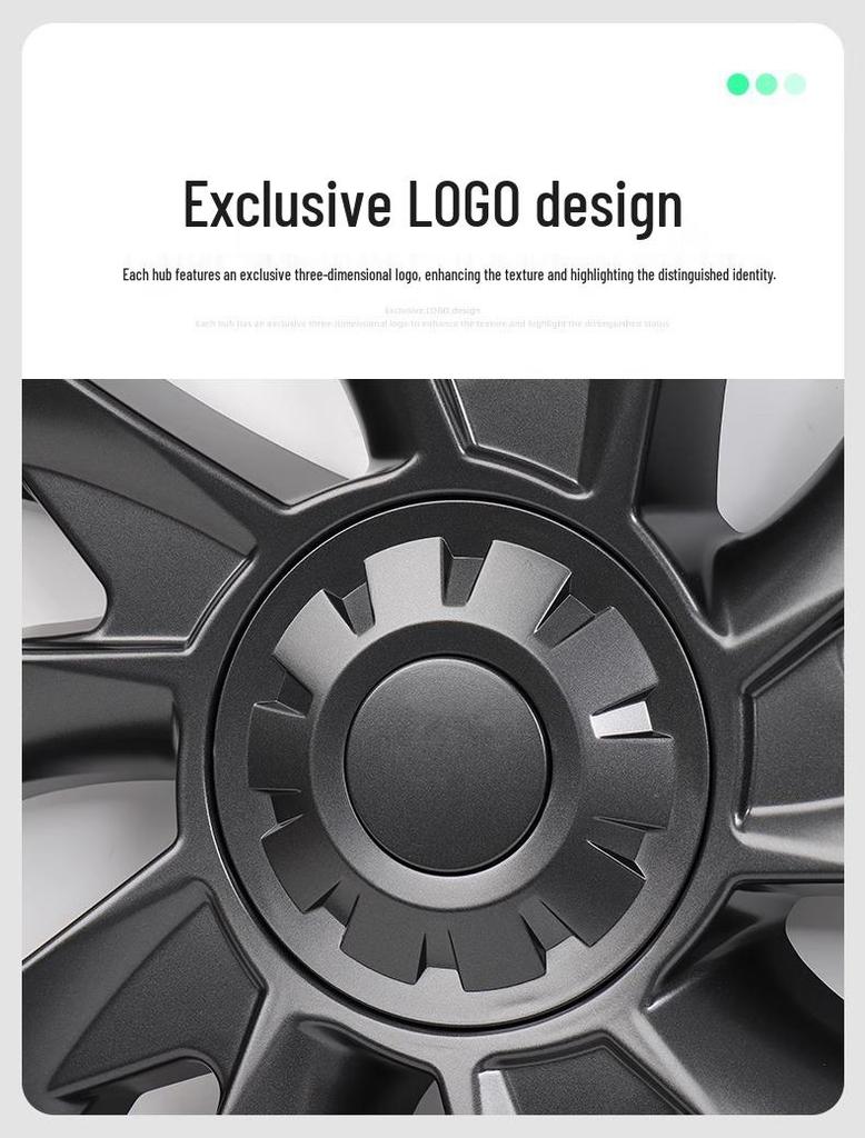 Tesla Model Y/3 19-Inch Hubcap Full-Coverage Tire Protection & Accessory.