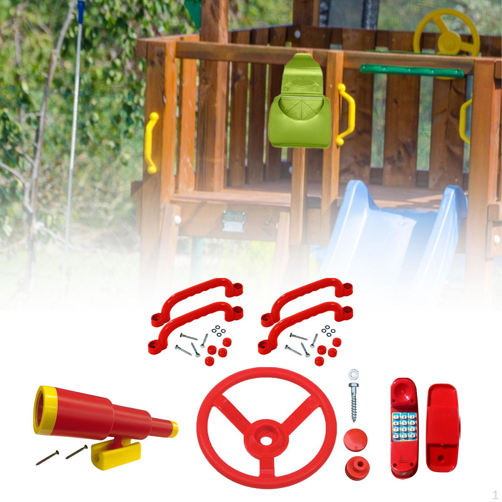 

Детская площадка Комплект оборудования Детский руль Ручки Качели Телескоп