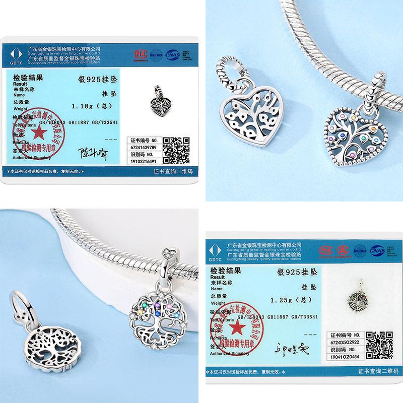 Charm Pendant Copper Tree Of Life Love Happy Family Charm Bead Fit Original Bracelet Necklace Diy Jewelry For Women