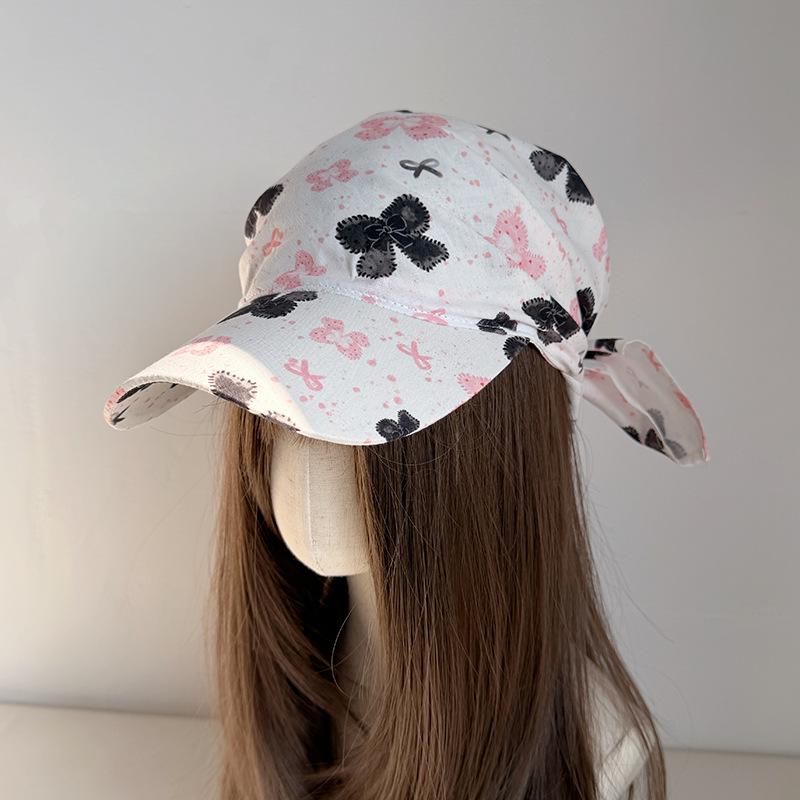 Purple Graffiti Wide Brim Headscarf Baseball Cap - Women s Spring 2026 Duckbill Hat One Size