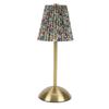Small Pleated Table Lamp Iron Fabric Soft Lighting Bedside Nightstand Desk Lamp for Bedroom Living Room