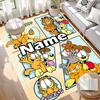 Custom Name Personalized Garfield Print Carpet, Versatile Home Decor Rug, for Playroom, Apartment, Balcony, Entryway, Hallway Gift