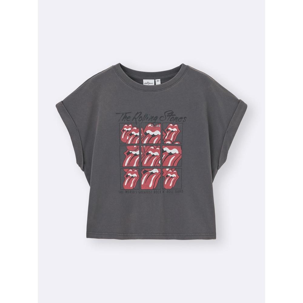 GU by Uniqlo Washed Graphic T The Rolling sTones