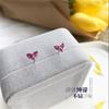 New Fashion Jewelry Temperament Compact Mini 925 Sterling Silver Red Heart Shape Love Crystal Women Stud Earrings  E092