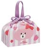 Skater (KB7-A) Children's Lunch Bag with Drawstring, Flappy Bunny Design, Made In Japan