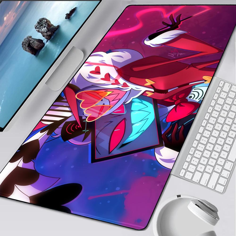 H-Hazbin Kreskówka H-Hotel Podkładka pod mysz Gumowa mata Laptop XXL Podkładka pod mysz Notebook Gracz Stół komputerowy Akcesoria do gier