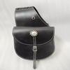 Generic ADEEFA New Leather Western Black Saddle Bag for Horse.