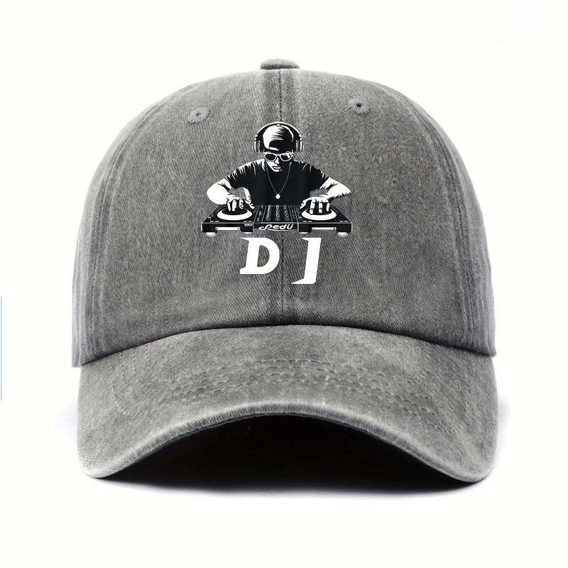MenS DJ Mixer Graphic Baseball Cap  Made of Breathable Casual Street Hat Appropriate for Any Season