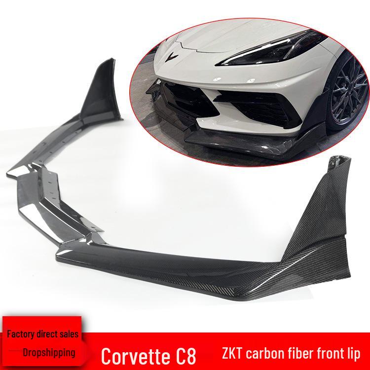 

Chevrolet Corvette C8 ZKT Carbon Fiber Front Lip Spoiler Kit No