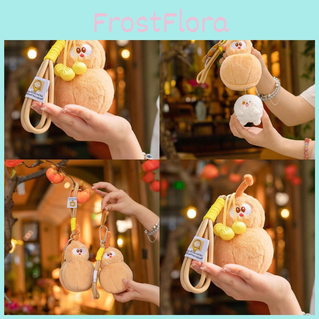 Cute Plush Gourd Keychain Soft And Huggable Doll Accessory Fun Decorative Pendant